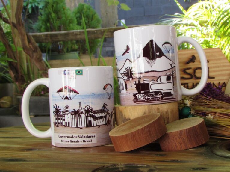 Caneca Pontos Turísticos GV - Ilustração