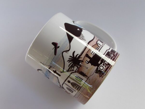 Caneca de porcelana com Ilustração Governador Valadares