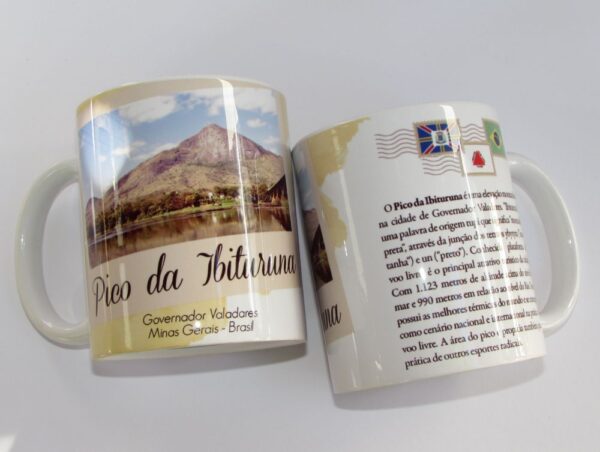 Caneca Postal - Pico da Ibituruna em Porcelana